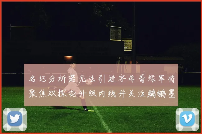 名记分析若无法引进字母哥绿军将聚焦双探花升级内线并关注鹈鹕墨菲
